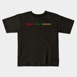 Wales Golf Madrid Kids T-Shirt